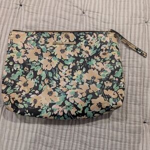 Steve Madden Floral Black and Cream Women's Makeup Bag